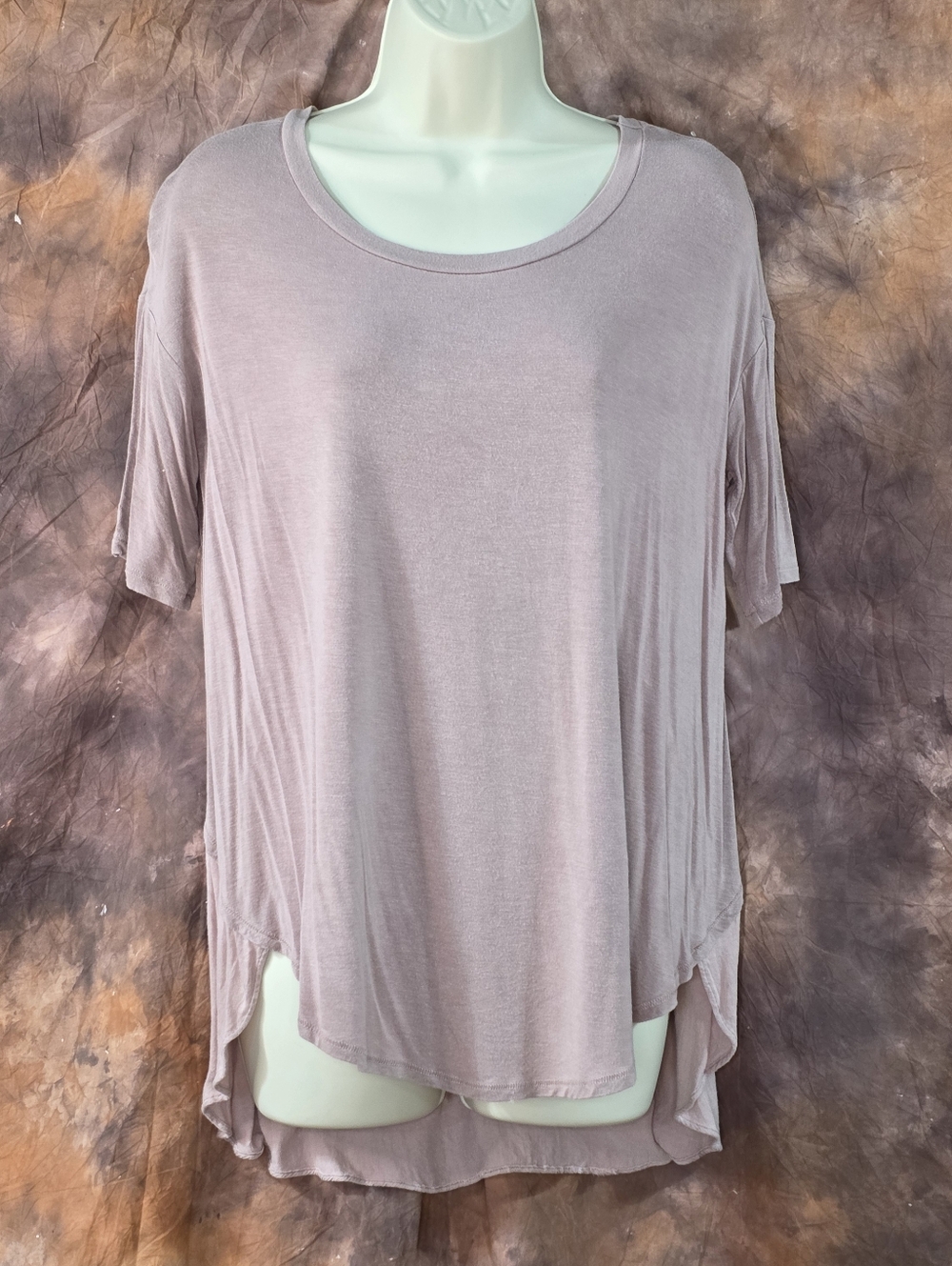 American Eagle Tshirt Soft & Sexy Mixed Fabric Light Pink Mauve M